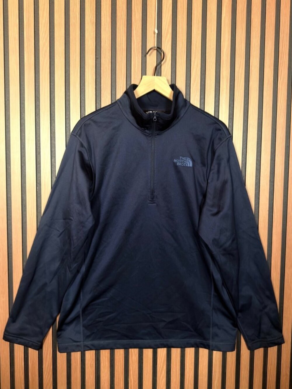 The North Face Fleece Jacket Large Mens 1/4 Zip Jersey Athletic Running